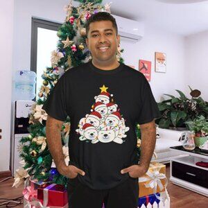 Polar Bear Christmas Tree Funny Animal Christmas Polar Bears T-Shirt
